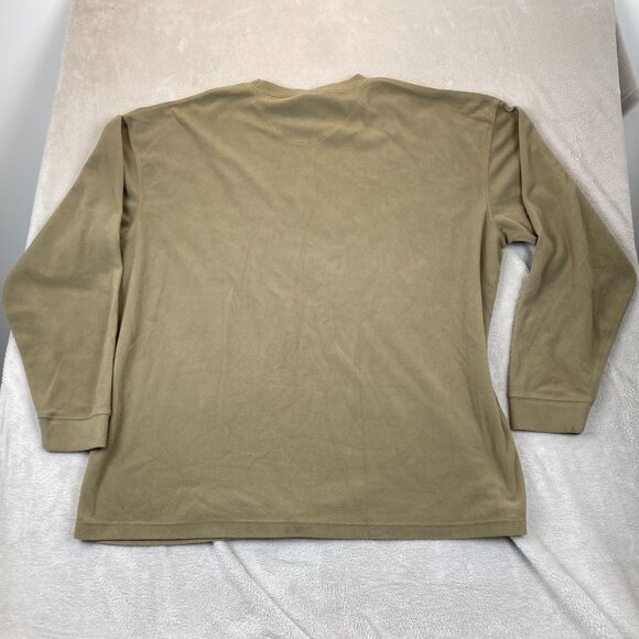 Guide Series Mens T-Shirt 3XLT Long Sleevele Fleece Pullover Outdoors Casual Tan - Picture 10 of 10